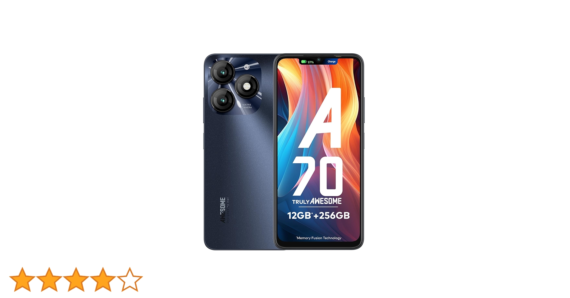 itel A70 | 4+8GB RAM + 256GB ROM| 13MP Dual Rear Camera